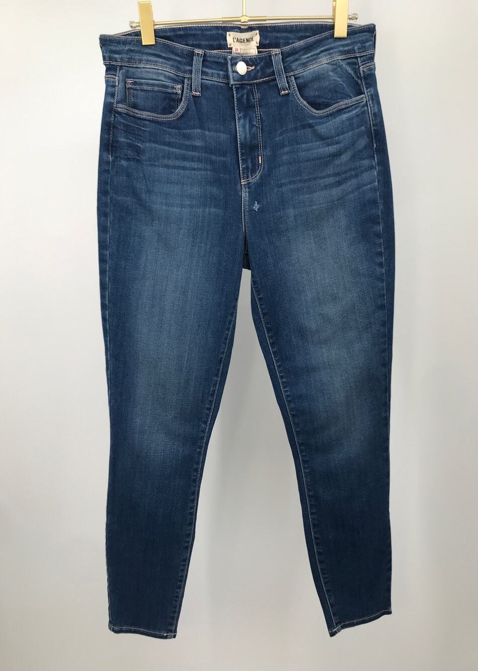 L'AGENCE Margot Skinny High Rise Jeans Size 28 Hacienda Medium Wash